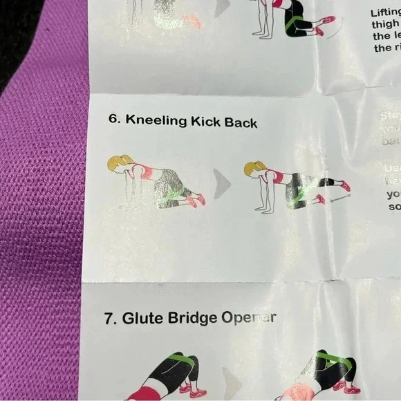 NEW Booty Bands with Carry bag Fit Lady Resistance Set of 3 Bands NWT NEW - Picture 10 of 11